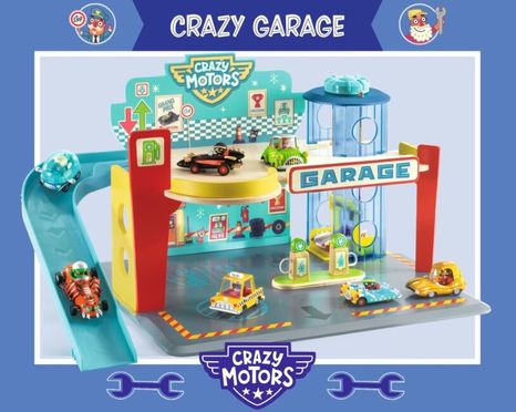 Djeco Garáž Crazy Motors