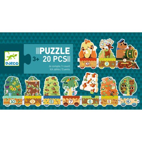 Djeco Postupové puzzle 20 ks: Počítam