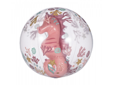 Nafukovacia lopta Little Dutch 3D: Ocean Dreams Pink