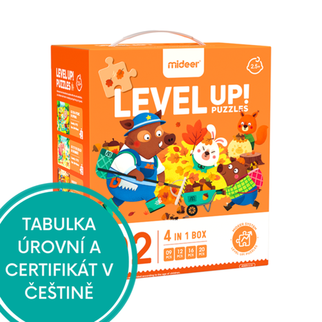 Puzzle LEVEL UP! 02 Mideer: Ročné obdobia