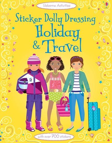 Sticker Dolly Dressing Holiday and Travel