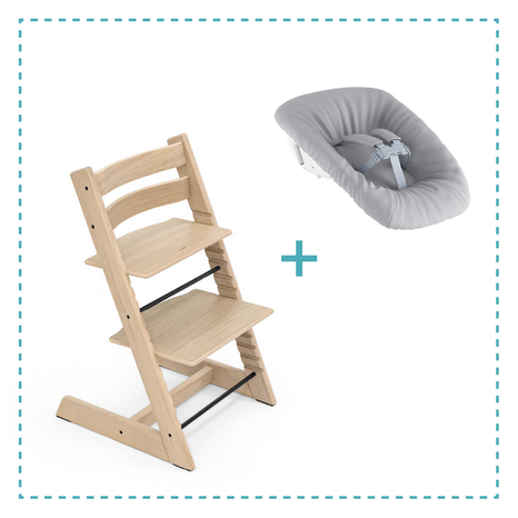 Stokke Tripp Trapp Oak + Newborn set