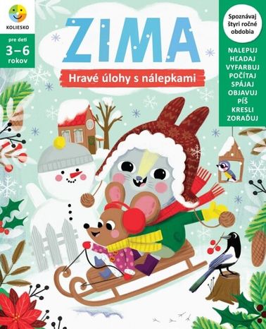 Zima: Hravé úlohy s nálepkami